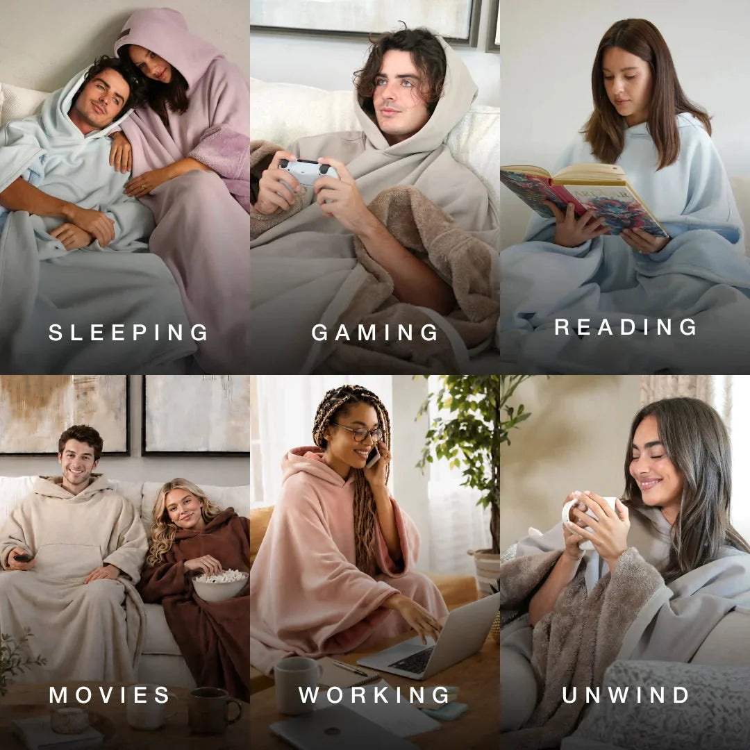 Eden Hoodies for sleeping, gaming, reading, movies, working, and unwinding